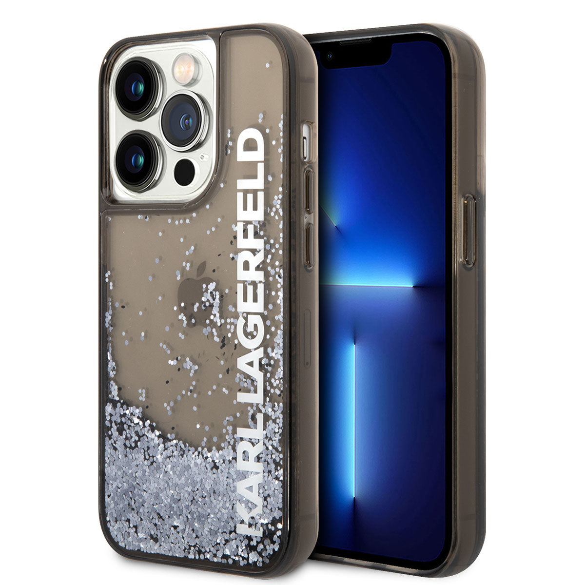 Karl Lagerfeld iPhone 14 Pro Max Kılıf Sıvılı Simli Elong Dizayn Telefon Kılıfı - 1 Karl Lagerfeld iPhone 14 Pro Max Kılıf Sıvılı Simli Elong Dizayn Telefon Kılıfı - 1